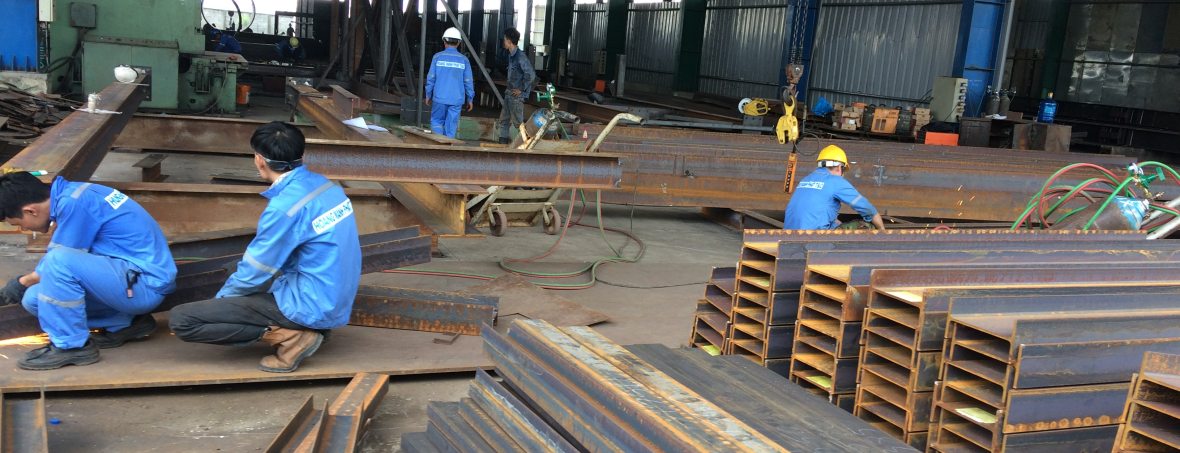 GIA CÔNG KẾT CẤU THÉP CÔNG TY HOÀNG HÀ  NHƠN TRẠCH ĐỒNG NAI