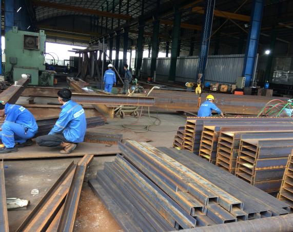 GIA CÔNG KẾT CẤU THÉP CÔNG TY HOÀNG HÀ  NHƠN TRẠCH ĐỒNG NAI